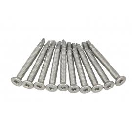 Suruburi autoforante galvanizate  diam . 8.0mm lungime 80mm  set 20 bucati 